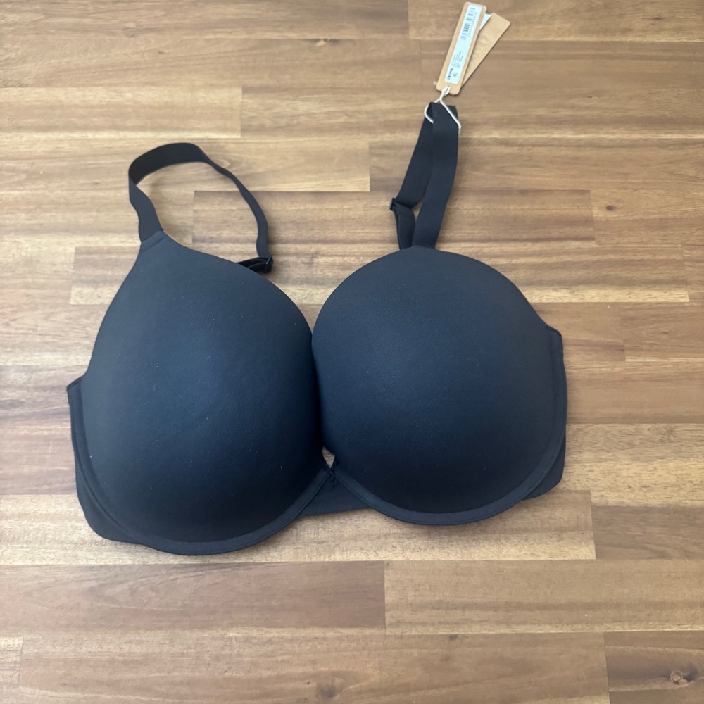SKIMS Fits Everybody Push up Demi Bra Onyx Black Bra